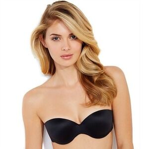 NWT Maidenform 34B Comfort Devotion Custom Lift Strapless Bra 9417 Black 92655